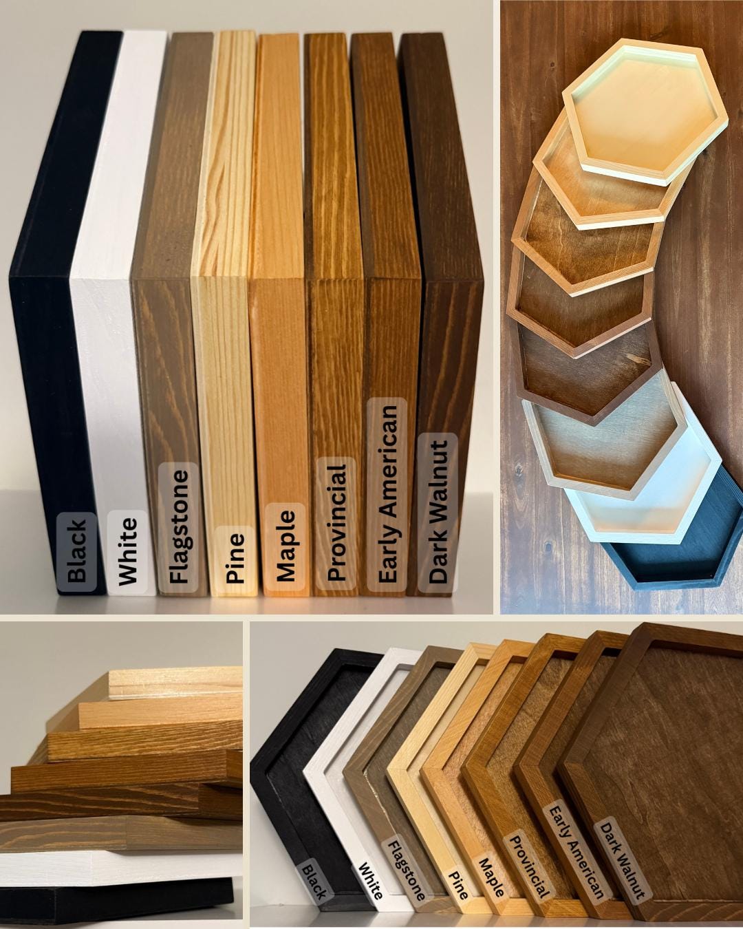 Preserved Reindeer Moss Wall Art: Rectangle Wood Frame, Blue and Green | USA - TARIFF FREE