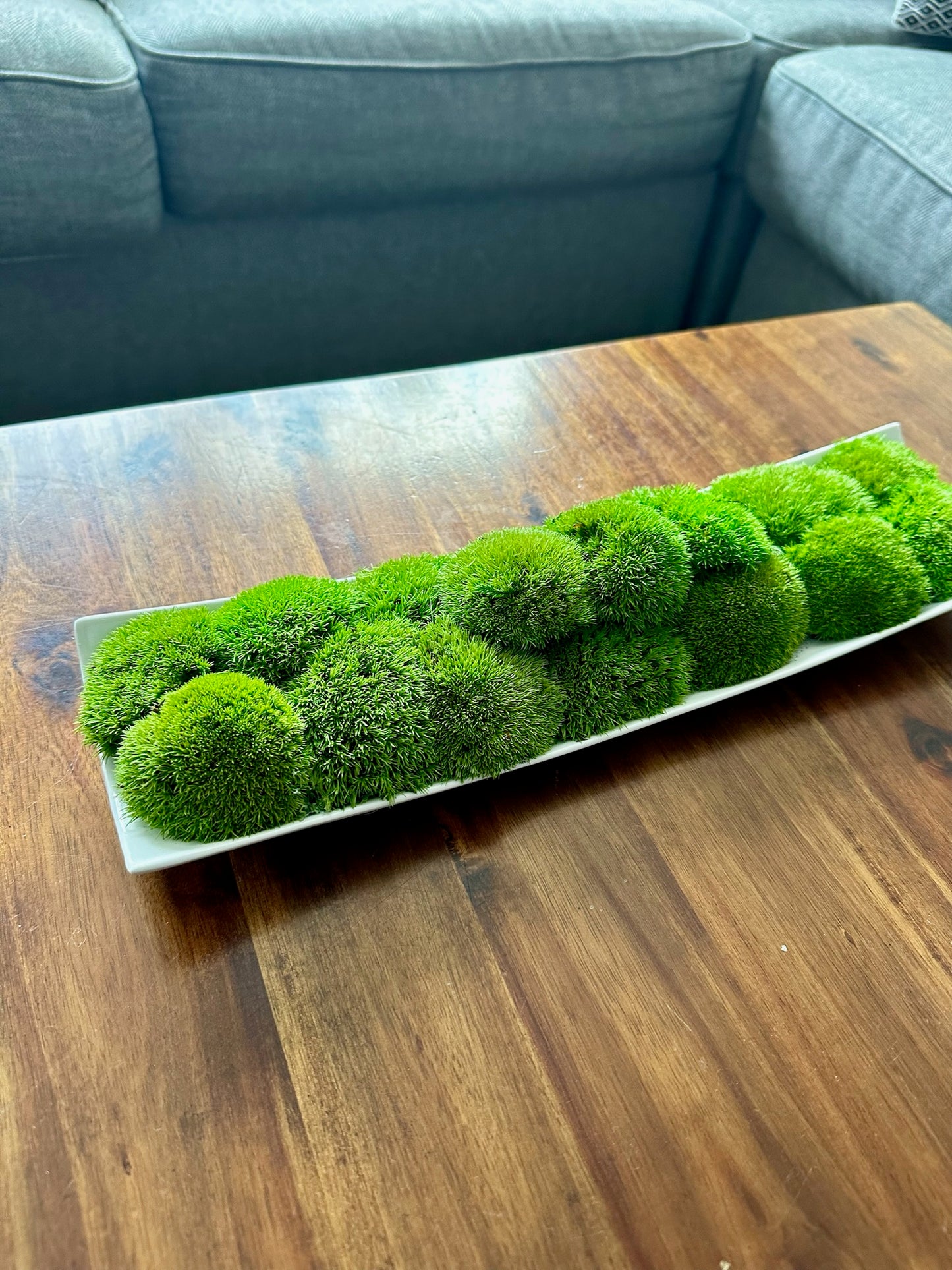 Moss Centerpiece | Mood Moss | Preserved Moss Gift | Ceramic Centerpiece Bowl | One of a Kind | Green Mood Moss | Wedding Centrepiece (Copy)