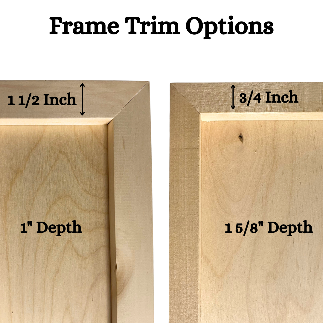 Preserved Reindeer Moss Wall Art: 24” x 8” Wood Frame | USA - TARIFF FREE