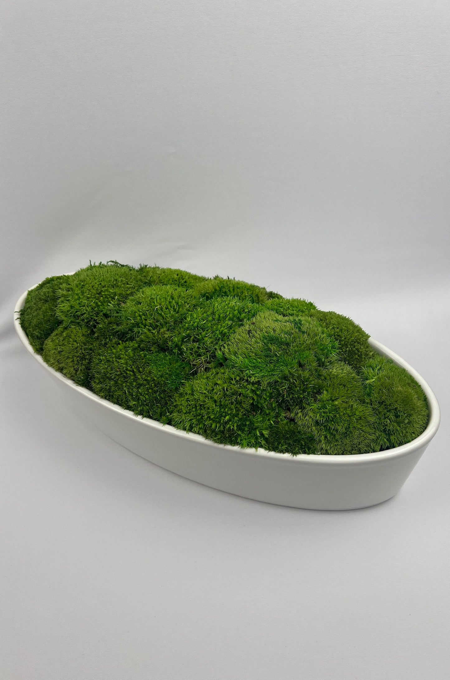 Moss Centerpiece | Mood Moss | Preserved Moss Gift | Ceramic Centerpiece Bowl | One of a Kind | Green Mood Moss | Wedding Centrepiece