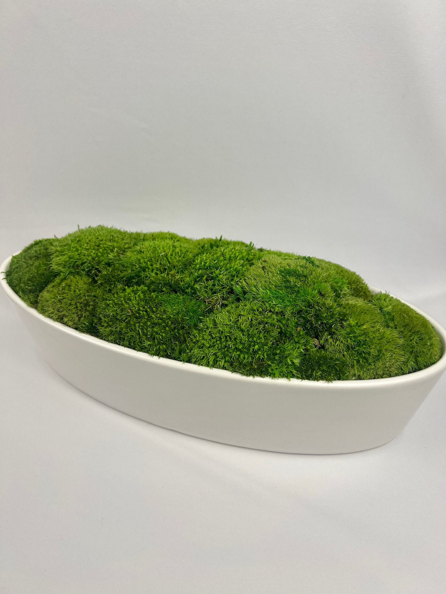 Moss Centerpiece | Mood Moss | Preserved Moss Gift | Ceramic Centerpiece Bowl | One of a Kind | Green Mood Moss | Wedding Centrepiece