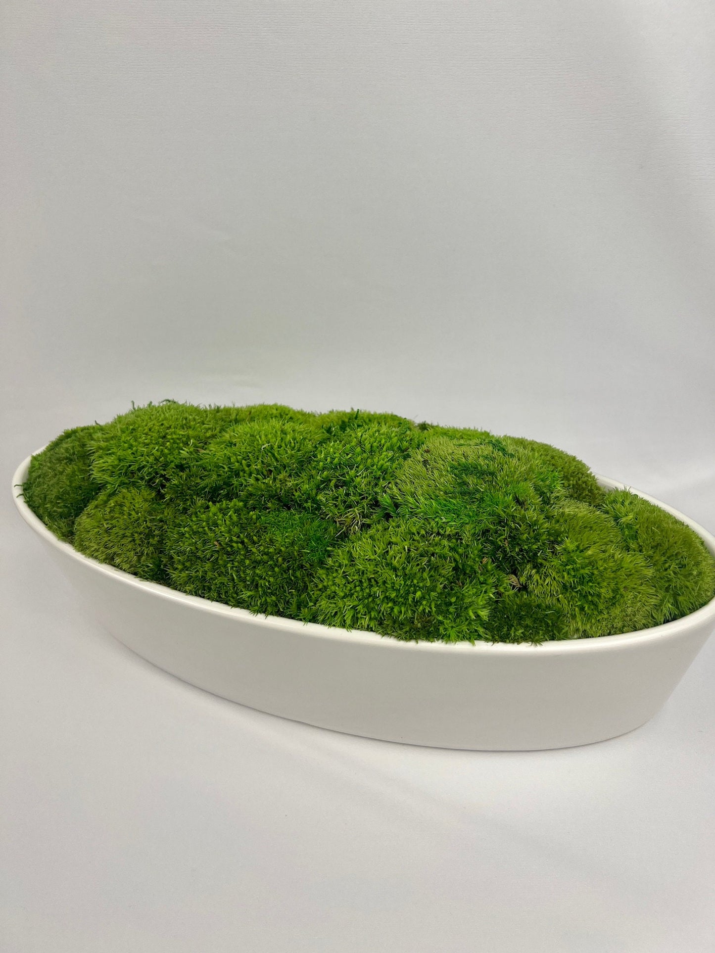 Moss Centerpiece | Mood Moss | Preserved Moss Gift | Ceramic Centerpiece Bowl | One of a Kind | Green Mood Moss | Wedding Centrepiece