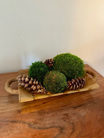Moss Balls | Sheet Moss | Decorative Natural Moss Ball | Bowl Decor | Centerpiece | Multi Seasonal Gift | Wedding Centrepiece | Christmas