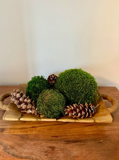 Moss Balls | Sheet Moss | Decorative Natural Moss Ball | Bowl Decor | Centerpiece | Multi Seasonal Gift | Wedding Centrepiece | Christmas