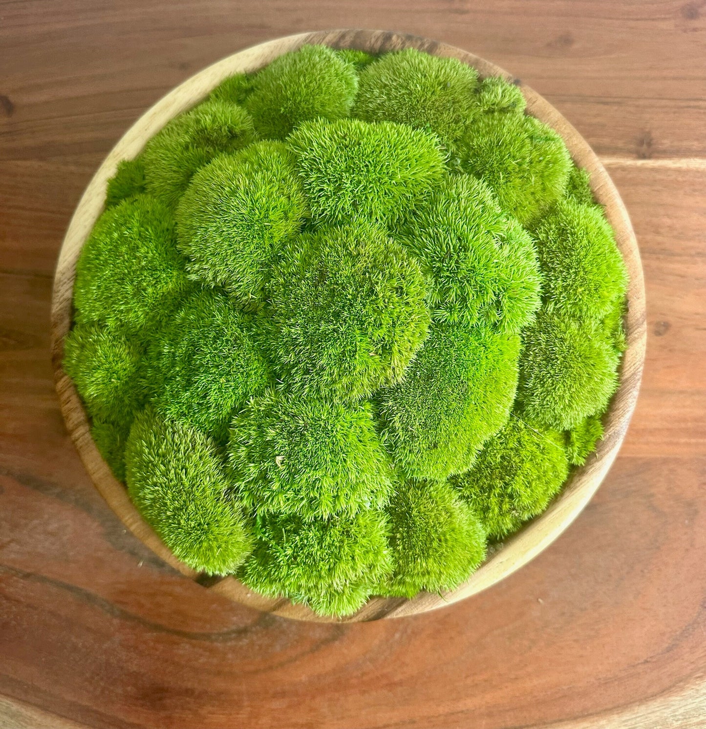 Moss Bowl Centrepiece | Pole Moss Bowl | Moss | Preserved Moss Gift  | Wood Moss Bowl | One of a Kind | Pole Moss | Wedding, Christmas Gift