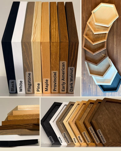 Honeycomb Moss Wall Art: Reindeer, Pole & Sheet Moss Hexagon | USA - TARIFF FREE