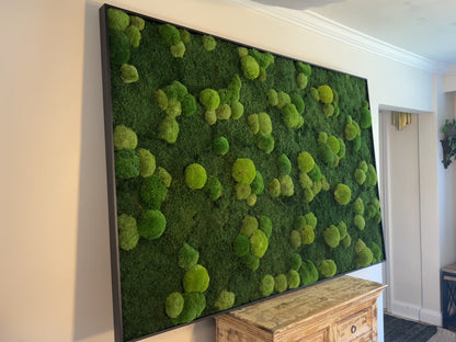 Moss Wall Art - Large Moss Wall Decor - Green Maze