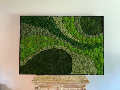 Moss Wall Art - Large Moss Wall Decor - Inverse Hills