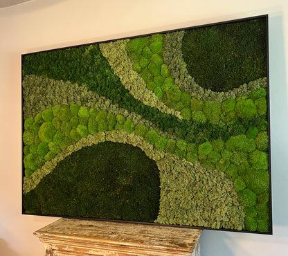 Moss Wall Art - Large Moss Wall Decor - Inverse Hills