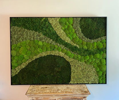 Moss Wall Art - Large Moss Wall Decor - Inverse Hills