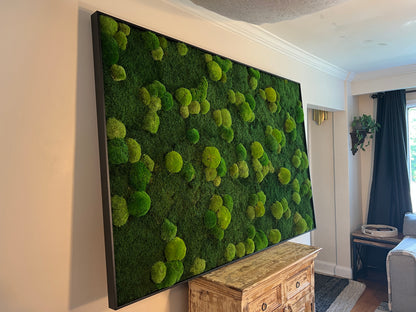 Moss Wall Art - Large Moss Wall Decor - Green Maze