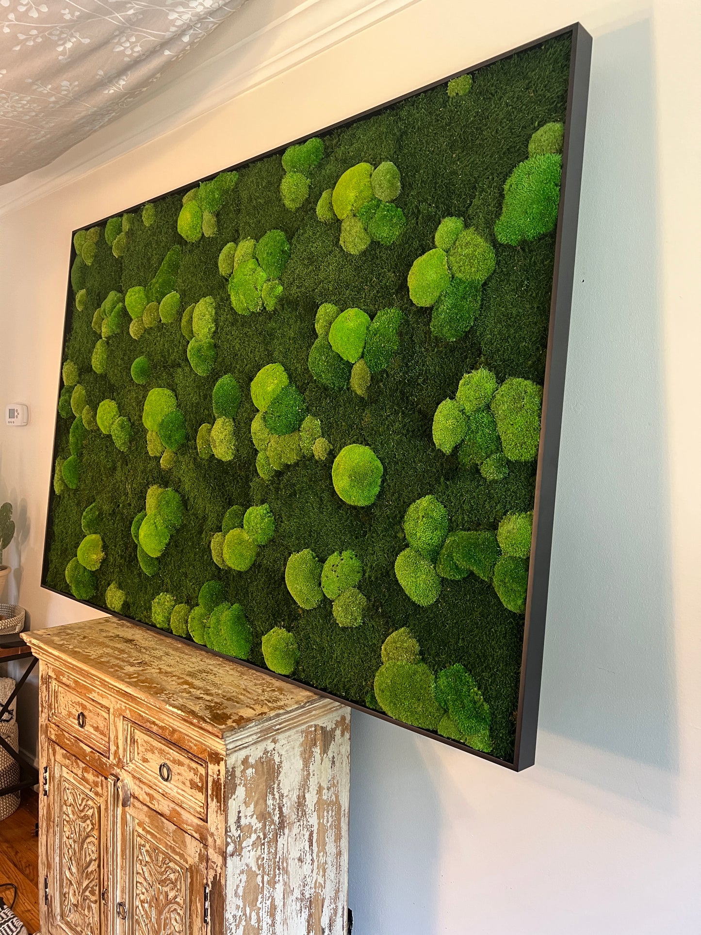 Moss Wall Art - Large Moss Wall Decor - Green Maze