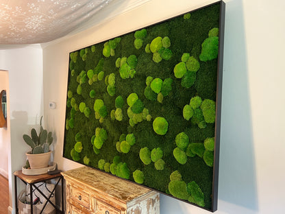 Moss Wall Art - Large Moss Wall Decor - Green Maze