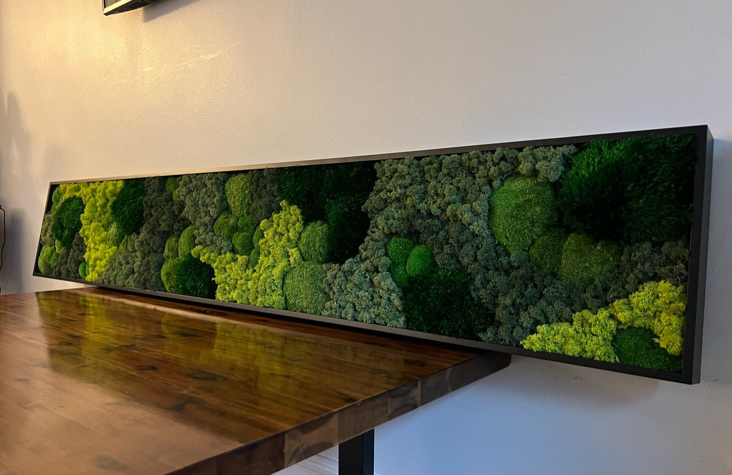 Moss Wall Art | Custom Framed | Large Moss Wall Decor | Pole, Sheet, Mood & Reindeer Moss | Only Available for delivery - TORONTO AND GTA