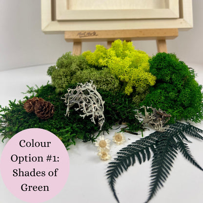 DIY Kit | Moss Wall Art | Nature Lover Gift | Preserved Moss Decor | Nature Inspired Art | Adult Craft Kit | Birthday Gift | Christmas Gift